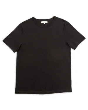 1950s Lightweight Loopwheeled Tee - Black