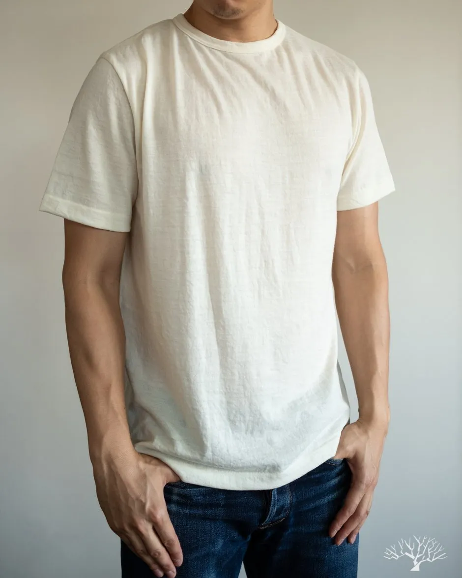 2W15 Merino Wool Crew Neck Tee - Nature
