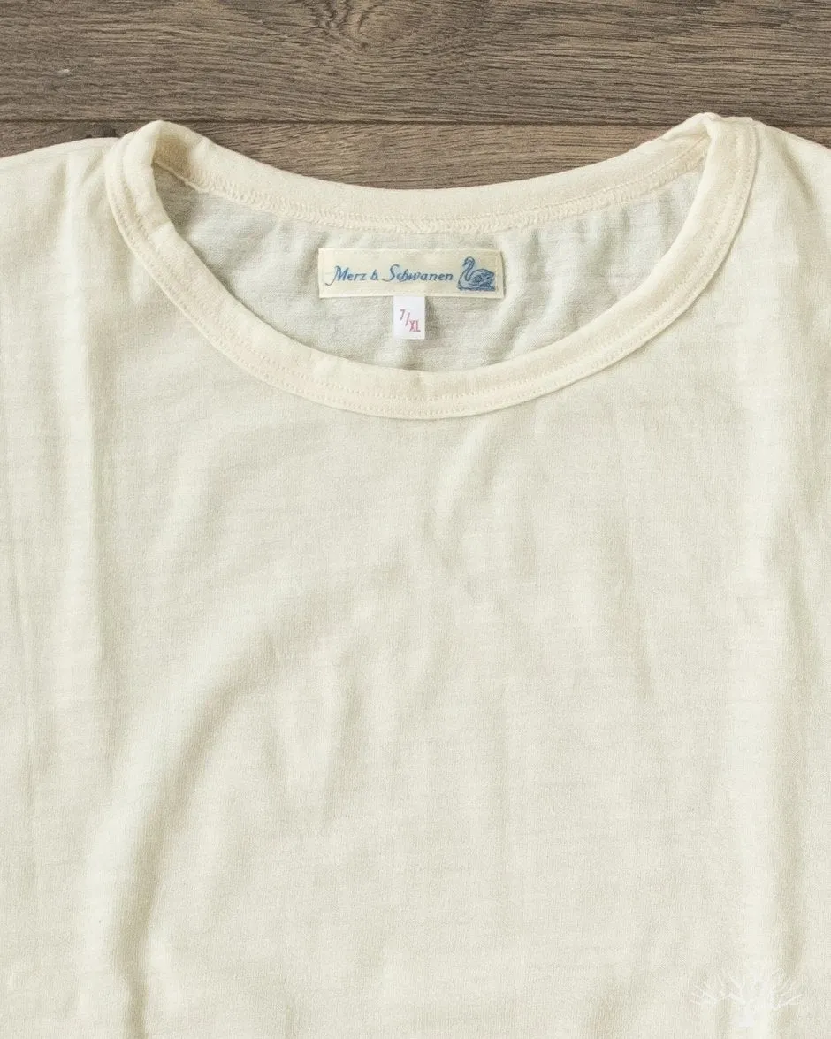 2W15 Merino Wool Crew Neck Tee - Nature
