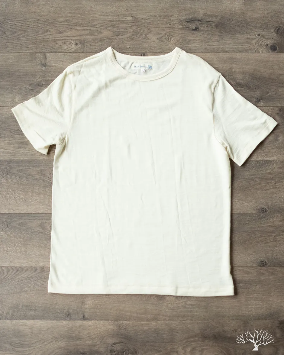 2W15 Merino Wool Crew Neck Tee - Nature