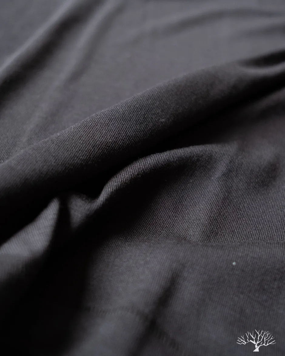 2W15LS Merino Wool Long-Sleeve Crew Neck Tee - Black