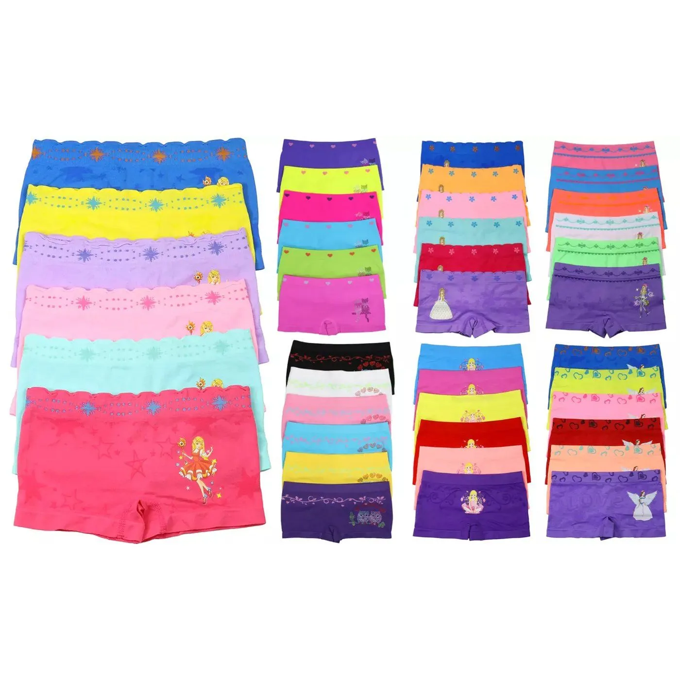 6-Pack: Mystery Kids Girls' Underwear