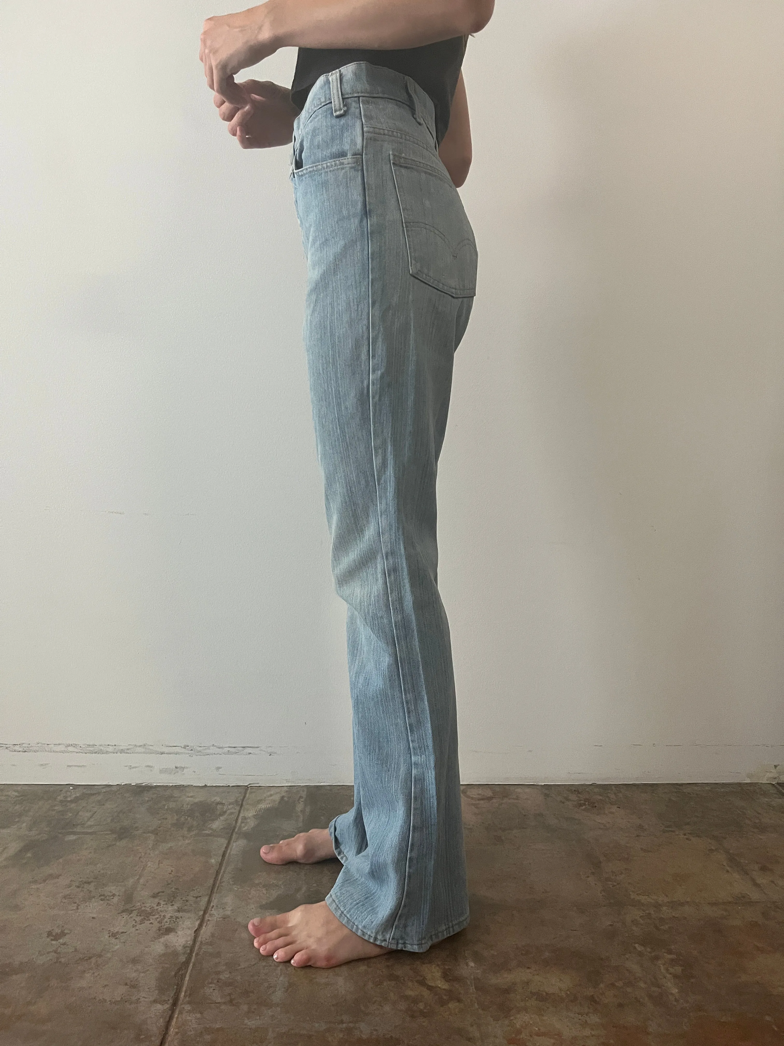 70s Orange Tab Levis Flares