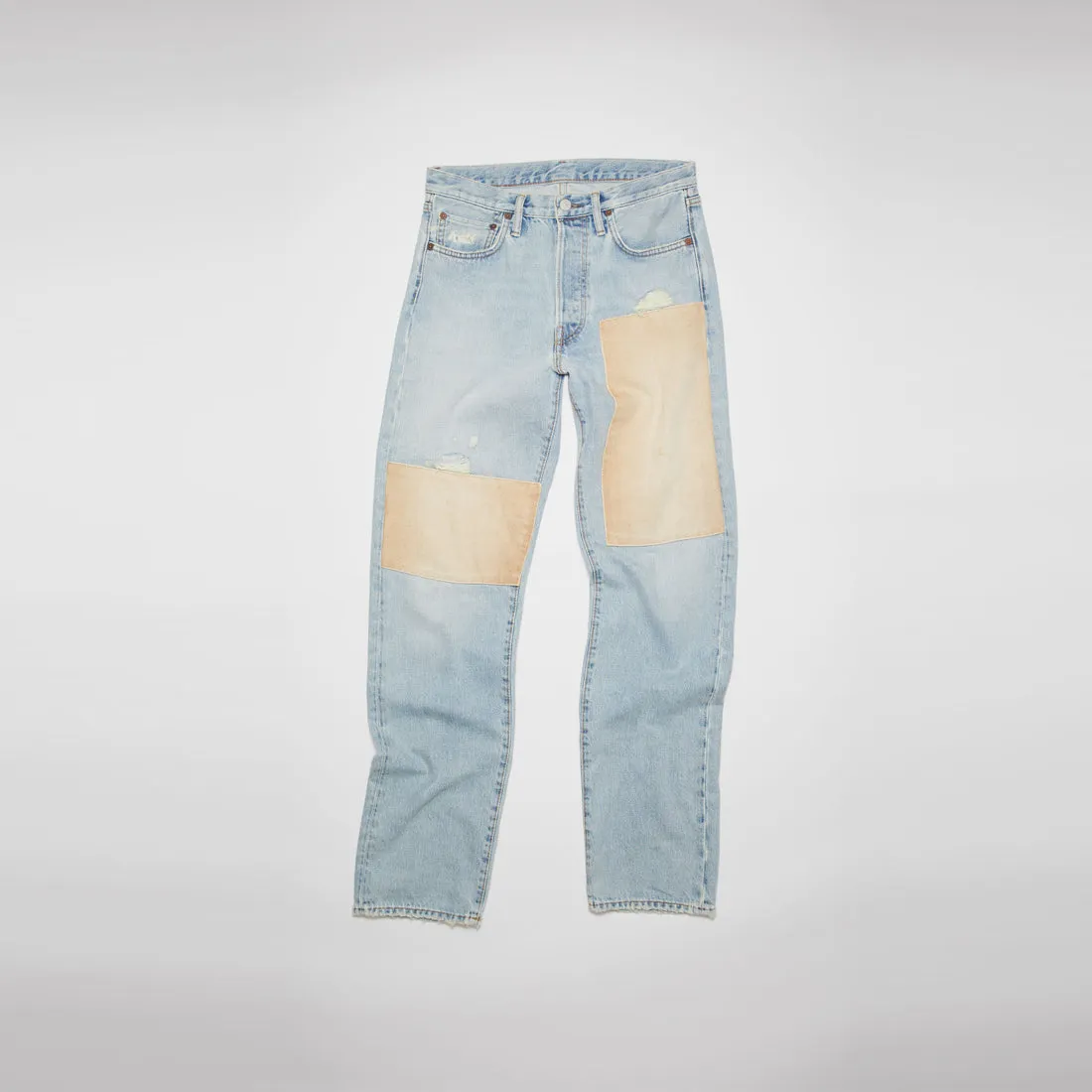 Acne Studios 1996 Framed Blue Straight Fit Jeans Light Blue