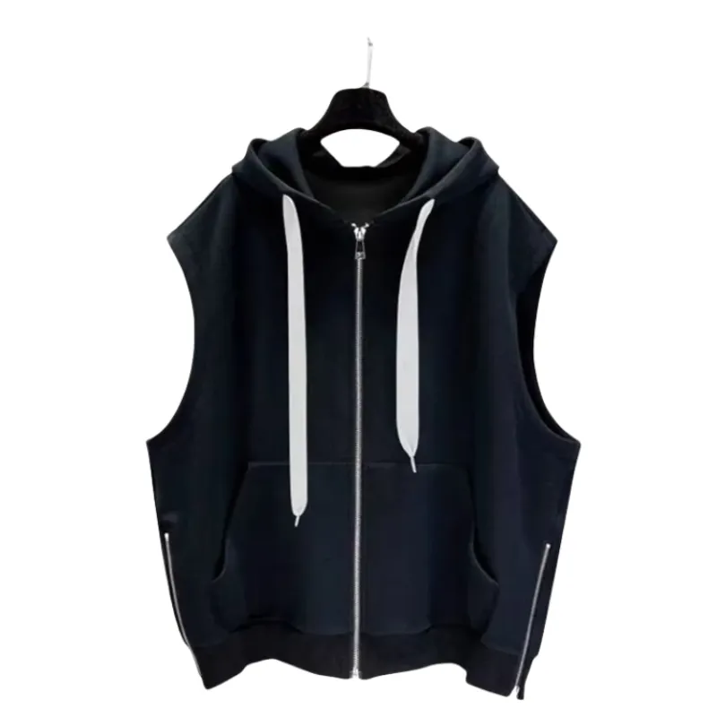Advbridge Hong Kong-style hooding vest men's Outlook cool trend zipper put on this cool sleepy Nashie