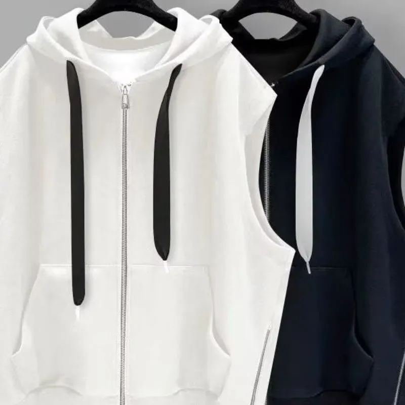 Advbridge Hong Kong-style hooding vest men's Outlook cool trend zipper put on this cool sleepy Nashie