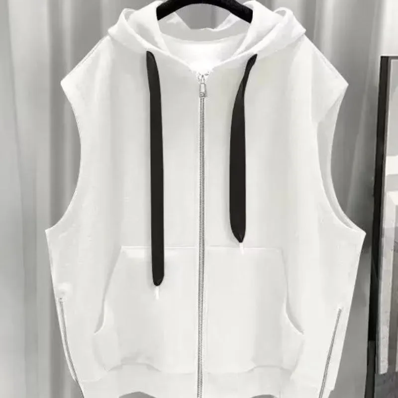 Advbridge Hong Kong-style hooding vest men's Outlook cool trend zipper put on this cool sleepy Nashie