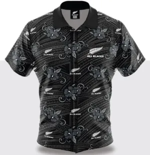All Blacks Tribal Hawaiian Shirt