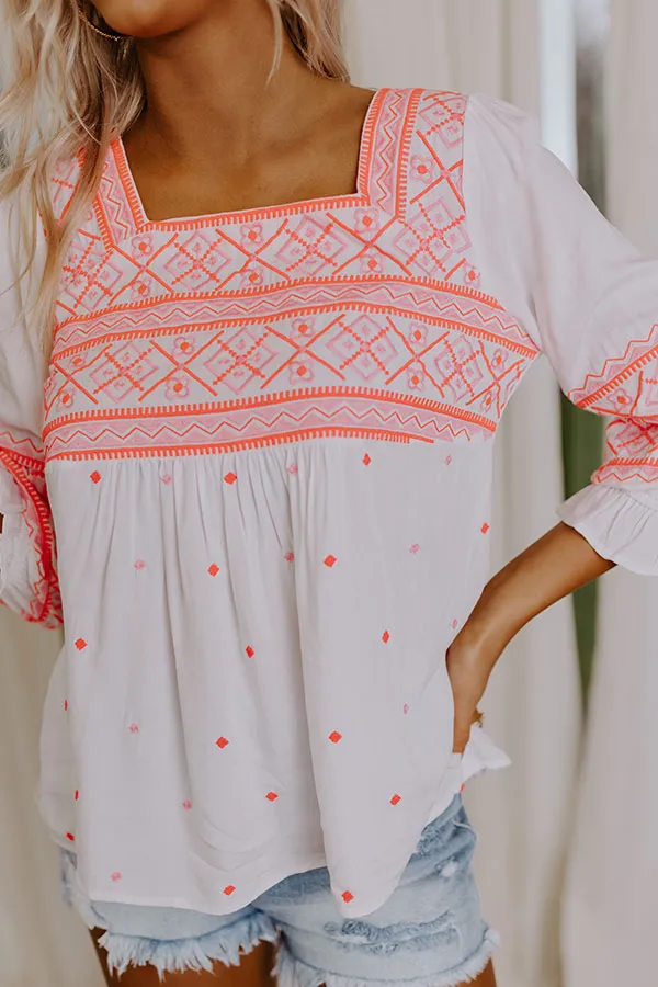 All Booked Up Embroidered Top