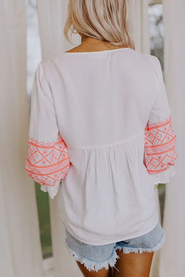 All Booked Up Embroidered Top
