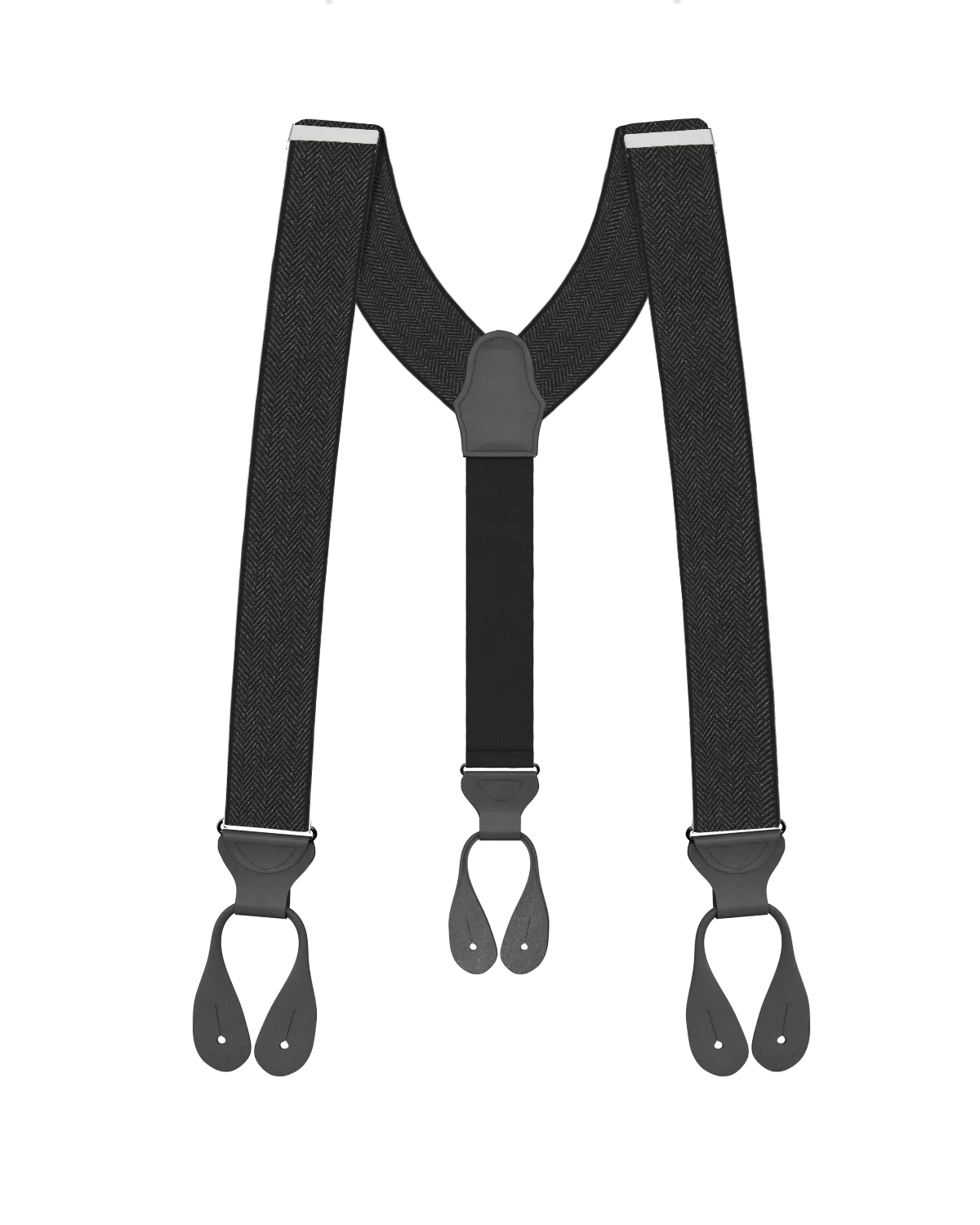 Amsterdam Herringbone Black Suspenders