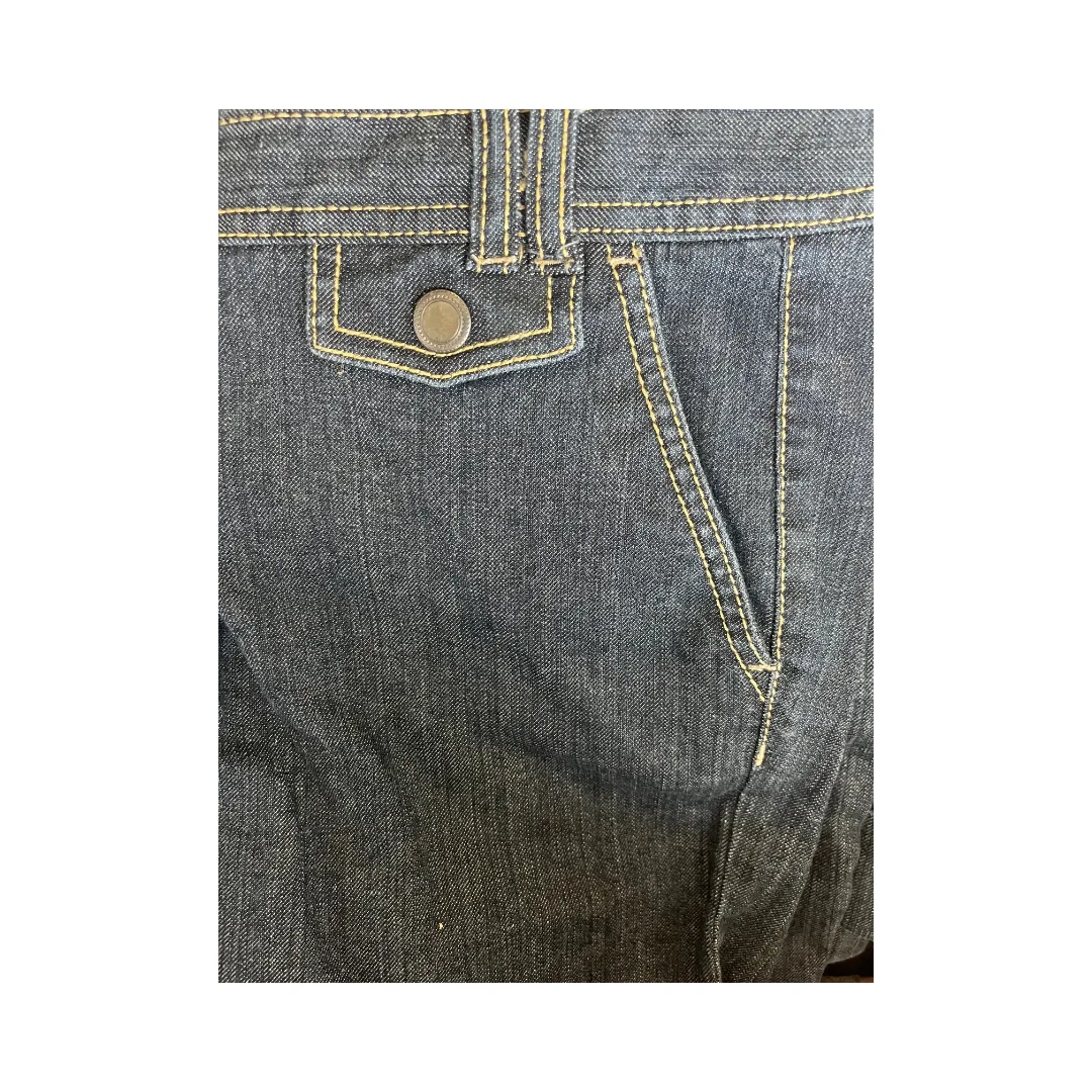 Ann Taylor Denim Jeans Bell Bottoms Dark Blue Size 6 SKU 000032