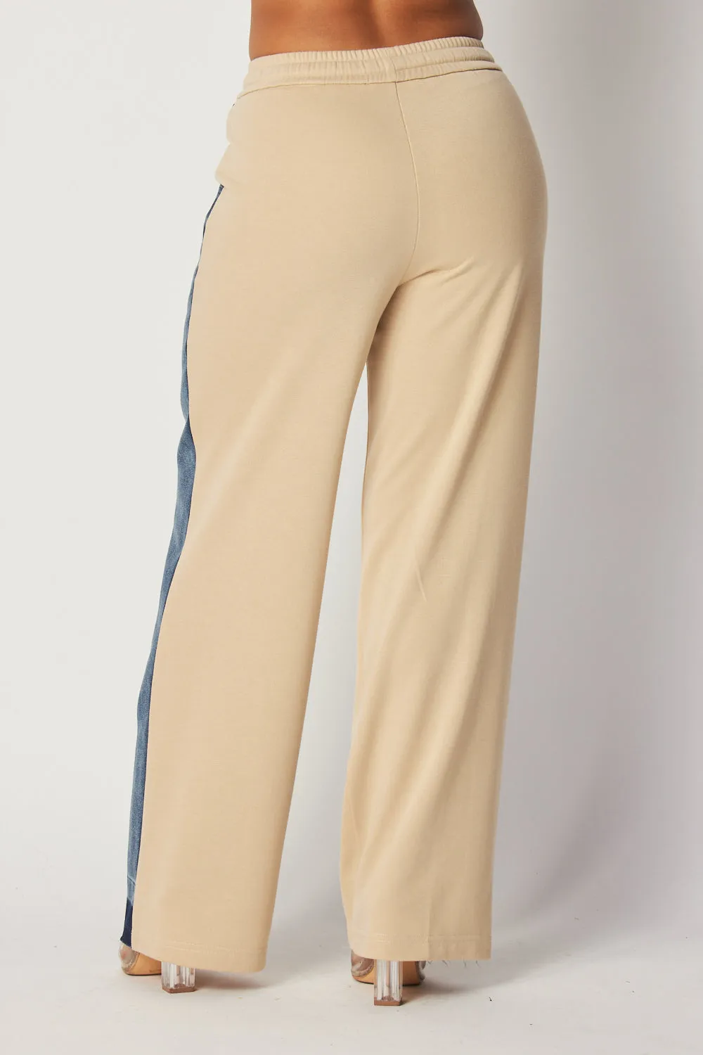 April Straight Leg Denim Jean Sweatpants