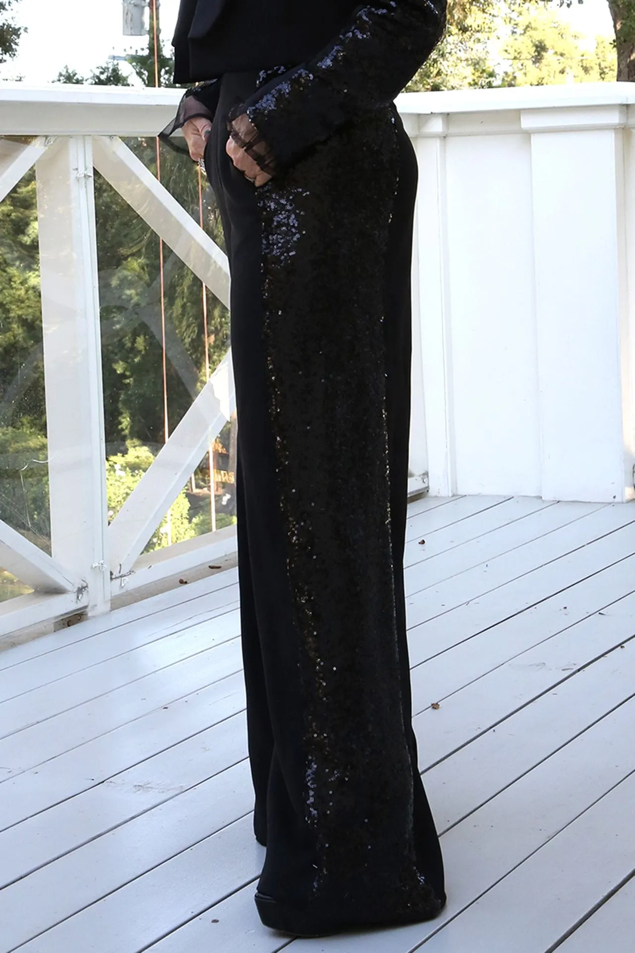 As Seen on Kyle Richards - Black Suit Pant