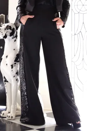 As Seen on Kyle Richards - Black Suit Pant