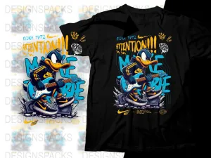 Attention Make Noise Sport Brand Rocker Duck Png Digital Download