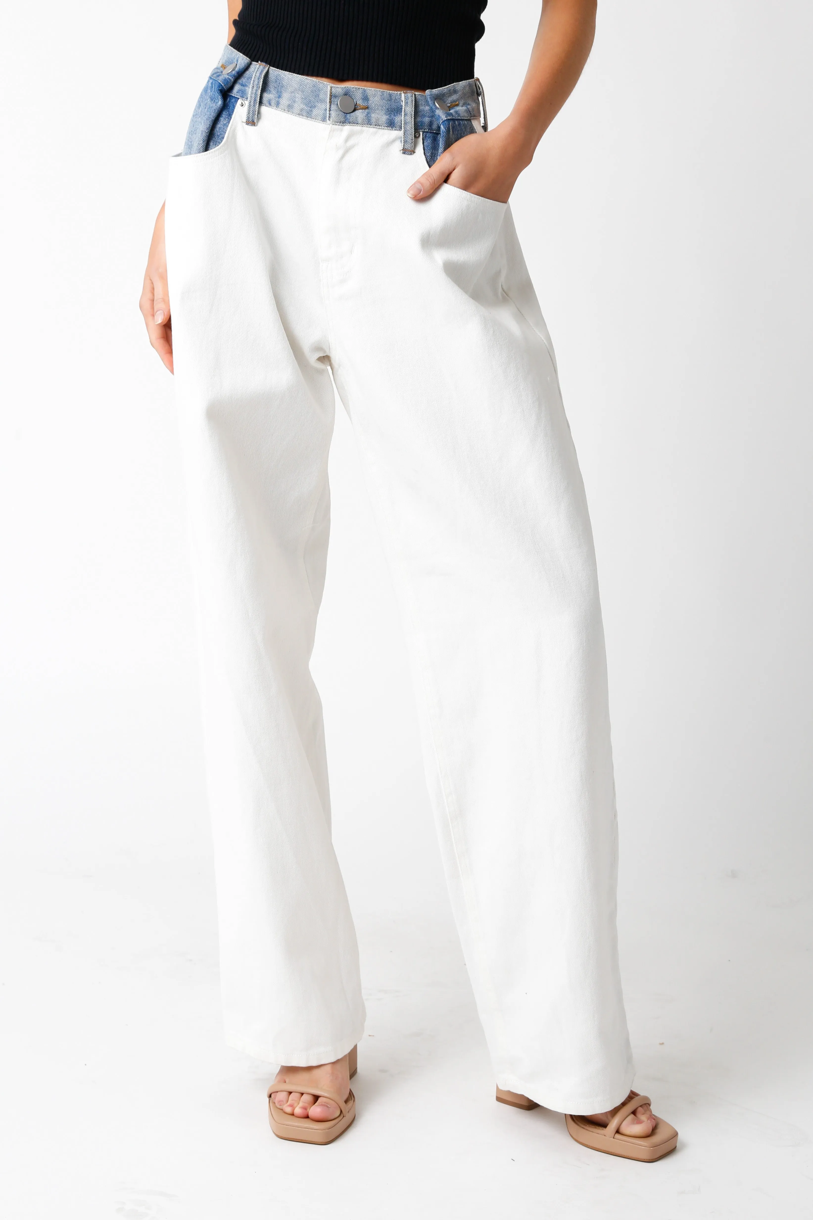 Ava Contrast Denim Jeans
