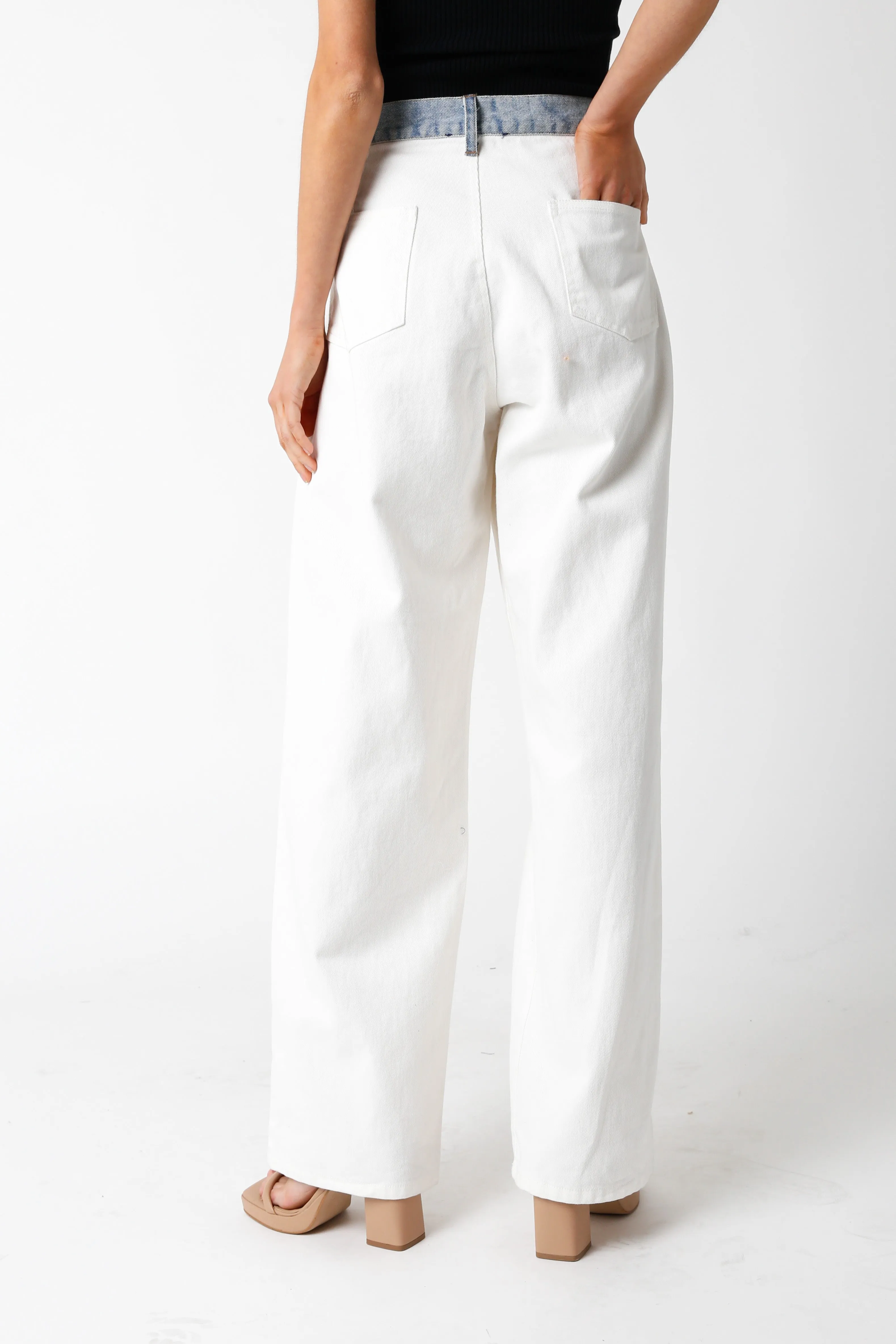 Ava Contrast Denim Jeans