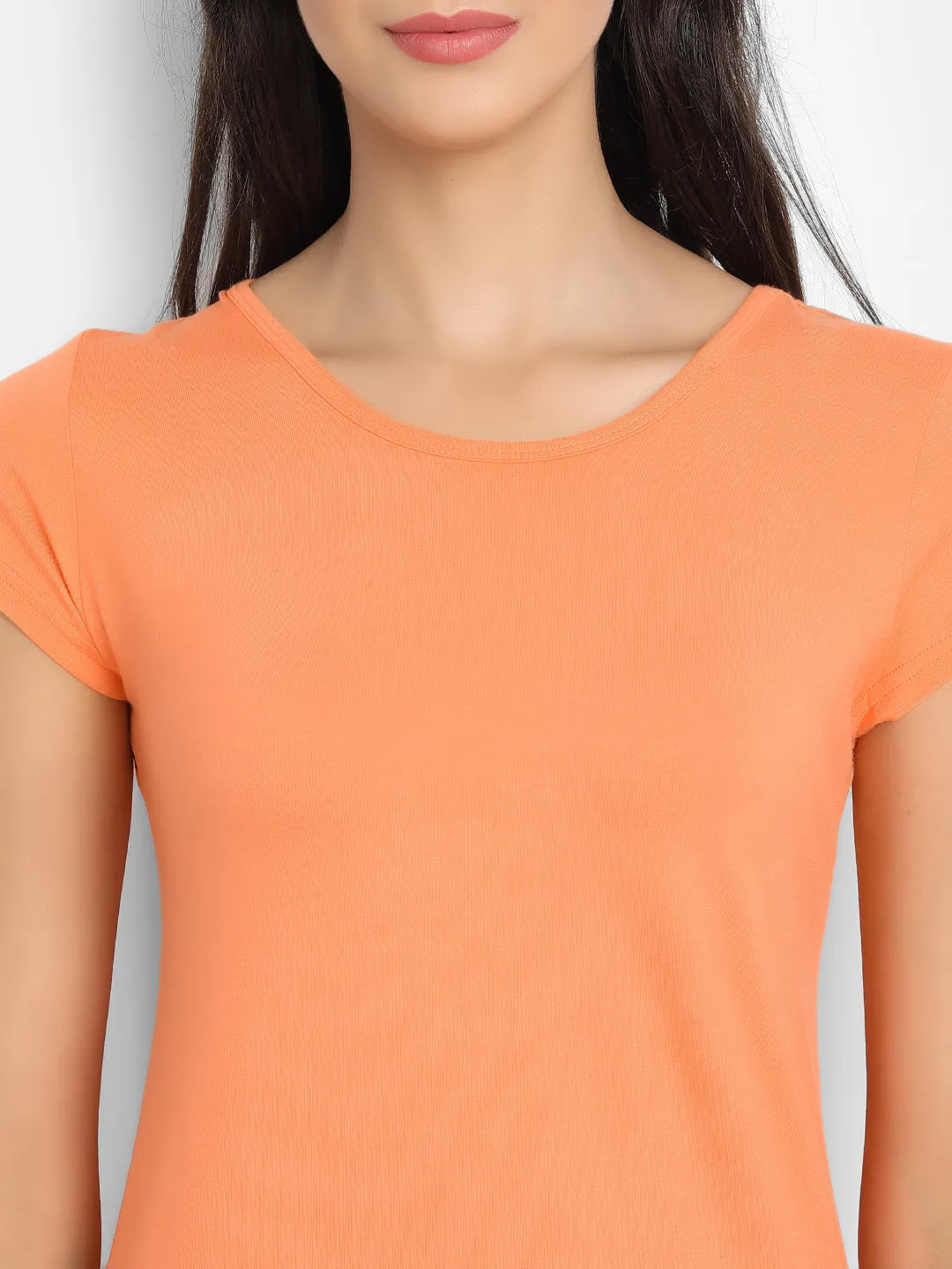Bamboology Trends Bamboo Fabric Half Sleeves T-Shirt | Papaya