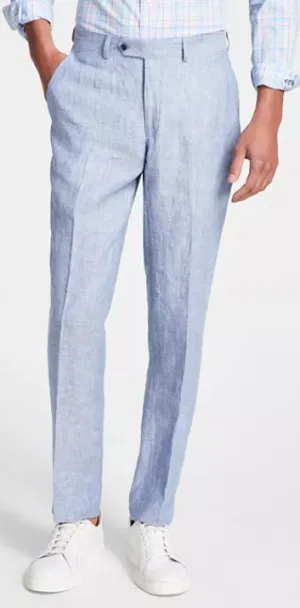 Bar III Mens Regular fit Dress Pants 33 / 30 Light Blue Blue