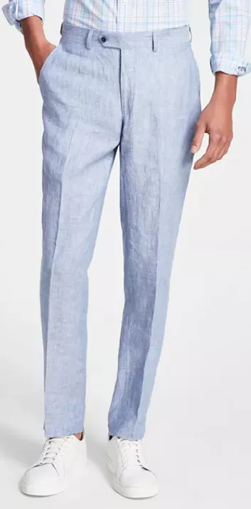 Bar III Mens Regular fit Dress Pants 33 / 30 Light Blue Blue