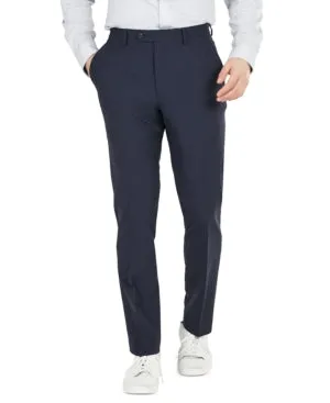 Bar Iii Mens Slim fit Dress Pants 30 / 32 Blue Solid