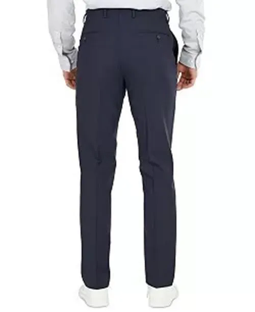 Bar Iii Mens Slim fit Dress Pants 30 / 32 Blue Solid