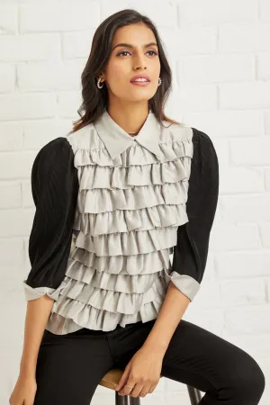Beautifully Crafted Ruffled Blouse