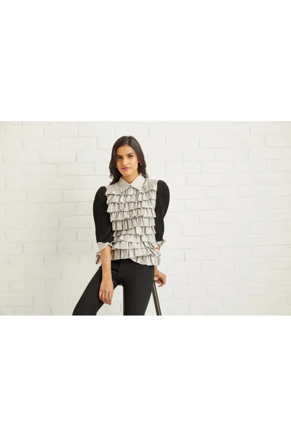 Beautifully Crafted Ruffled Blouse