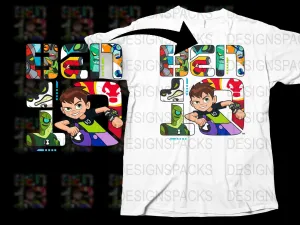 Ben 10 Logo Kids Cartoon Graphic Png Digital Download