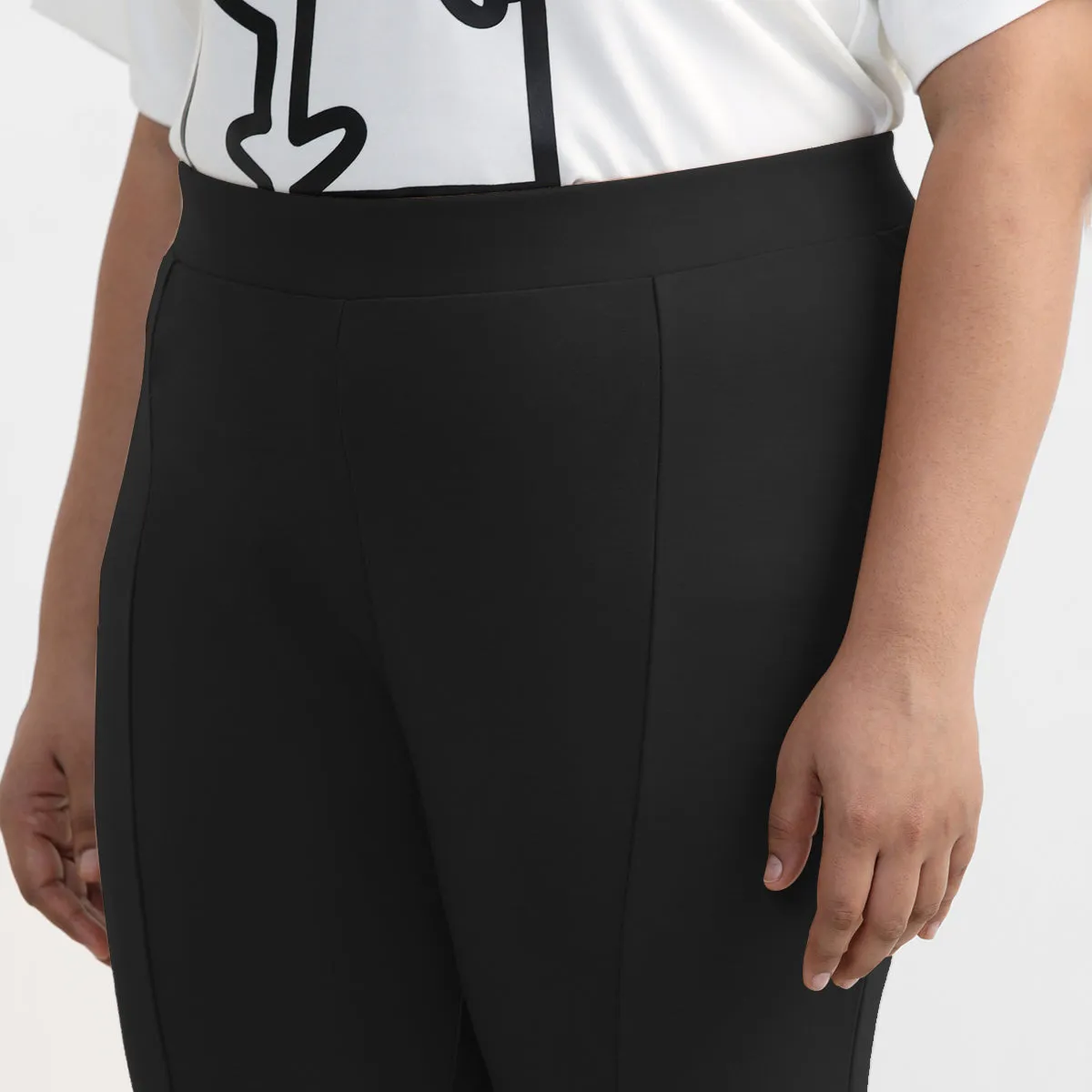 Black Plus Size 4-way Stretch Leggings