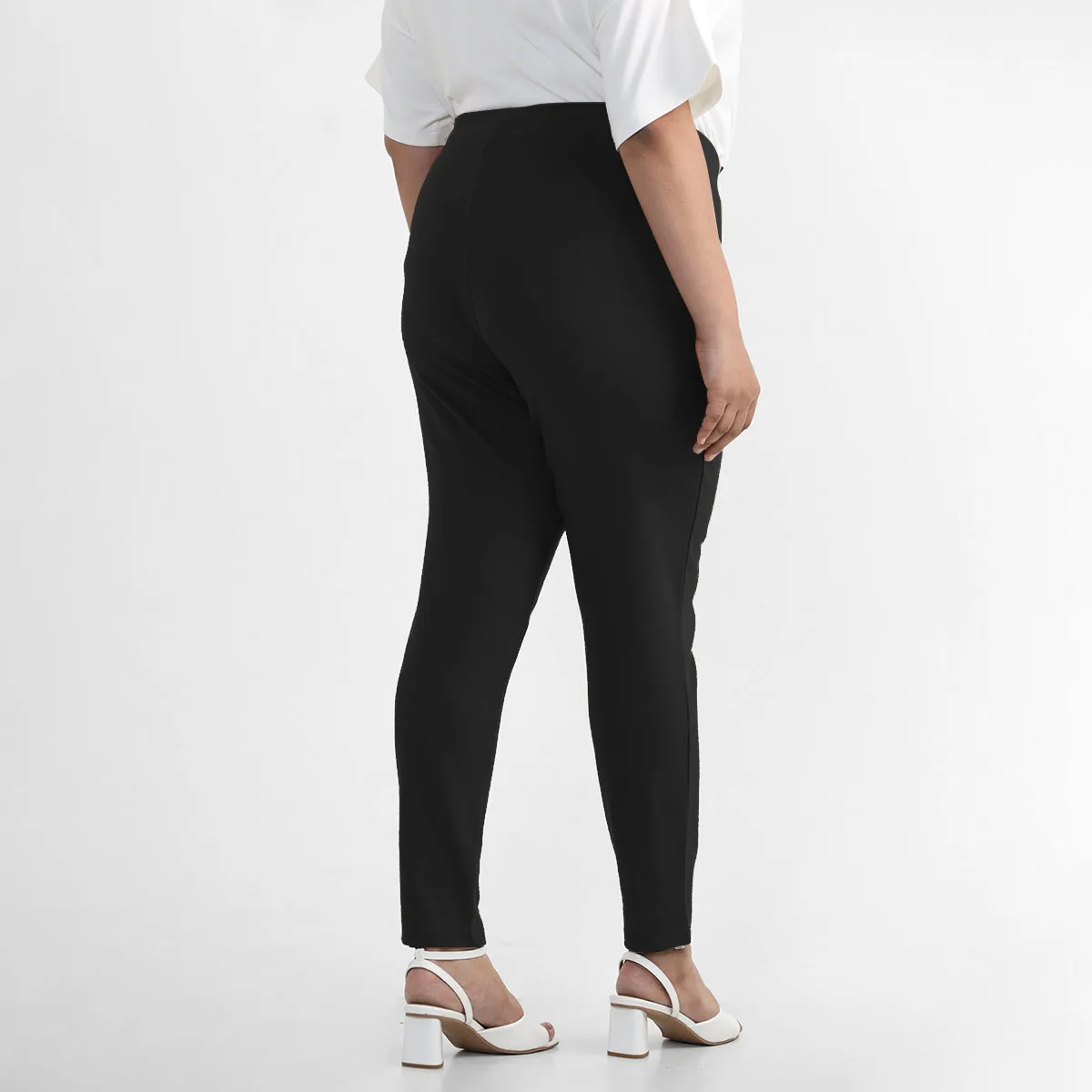 Black Plus Size 4-way Stretch Leggings