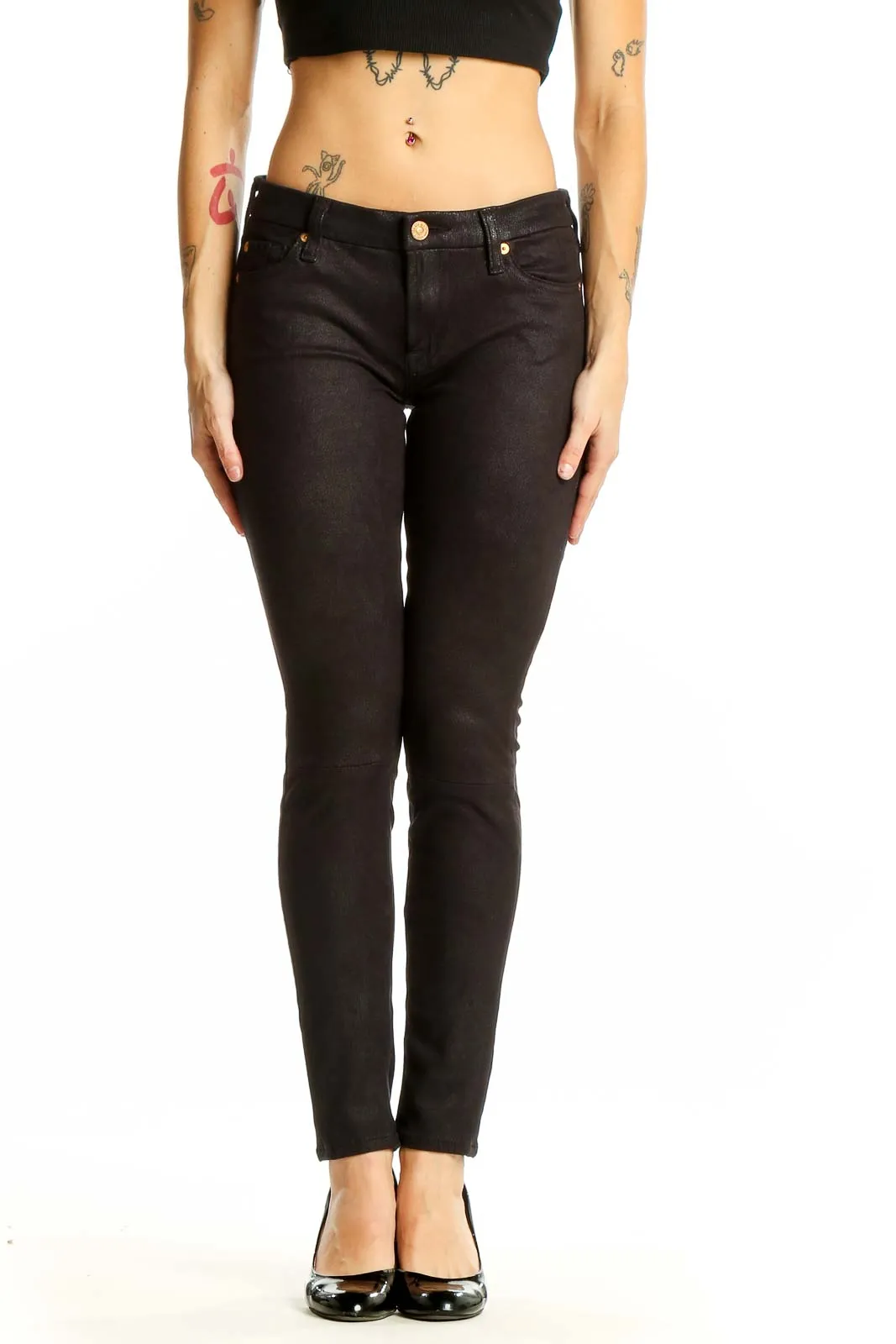 Black Sleek Skinny Pants