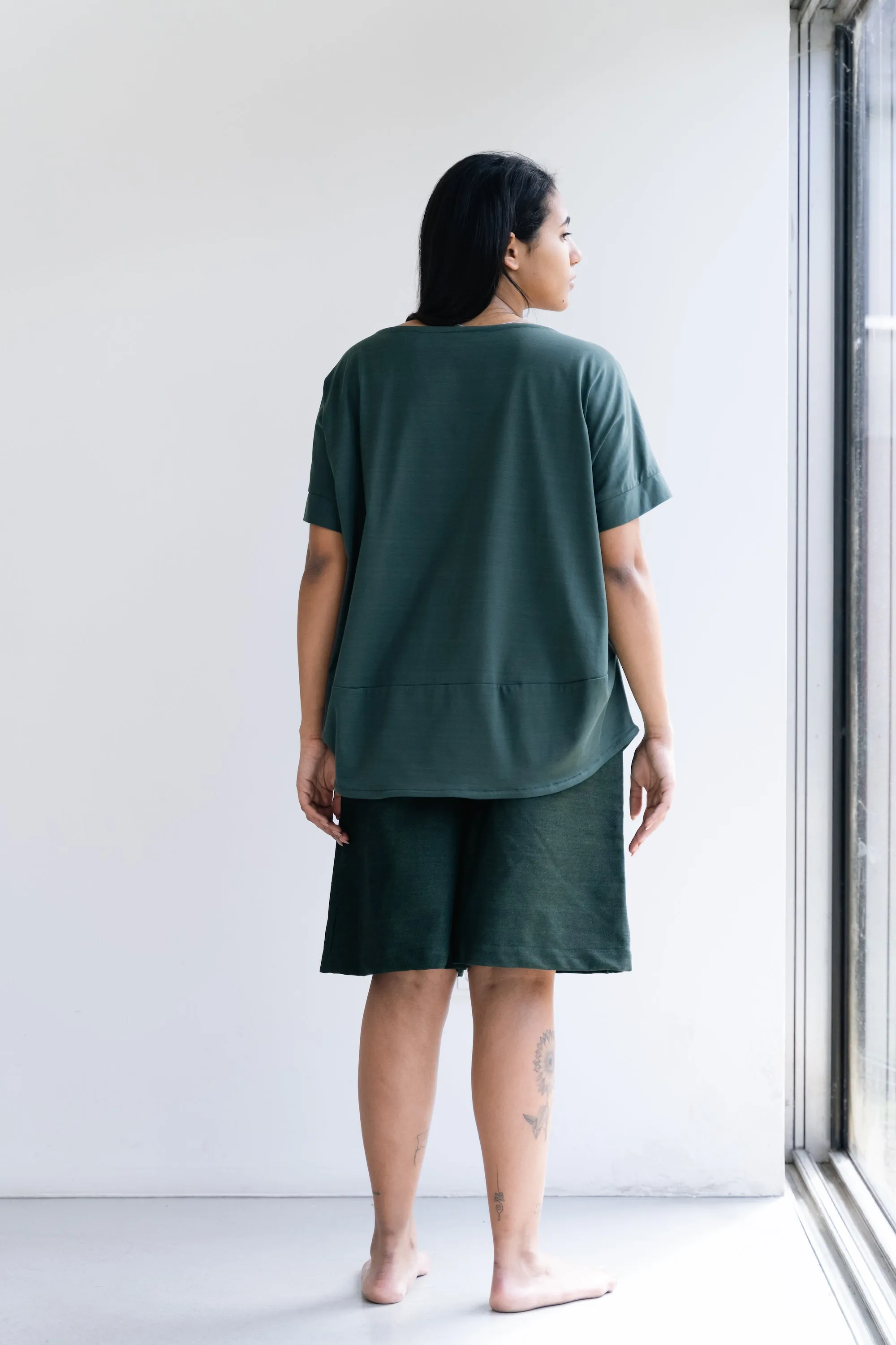 Boxy Blouse in Green