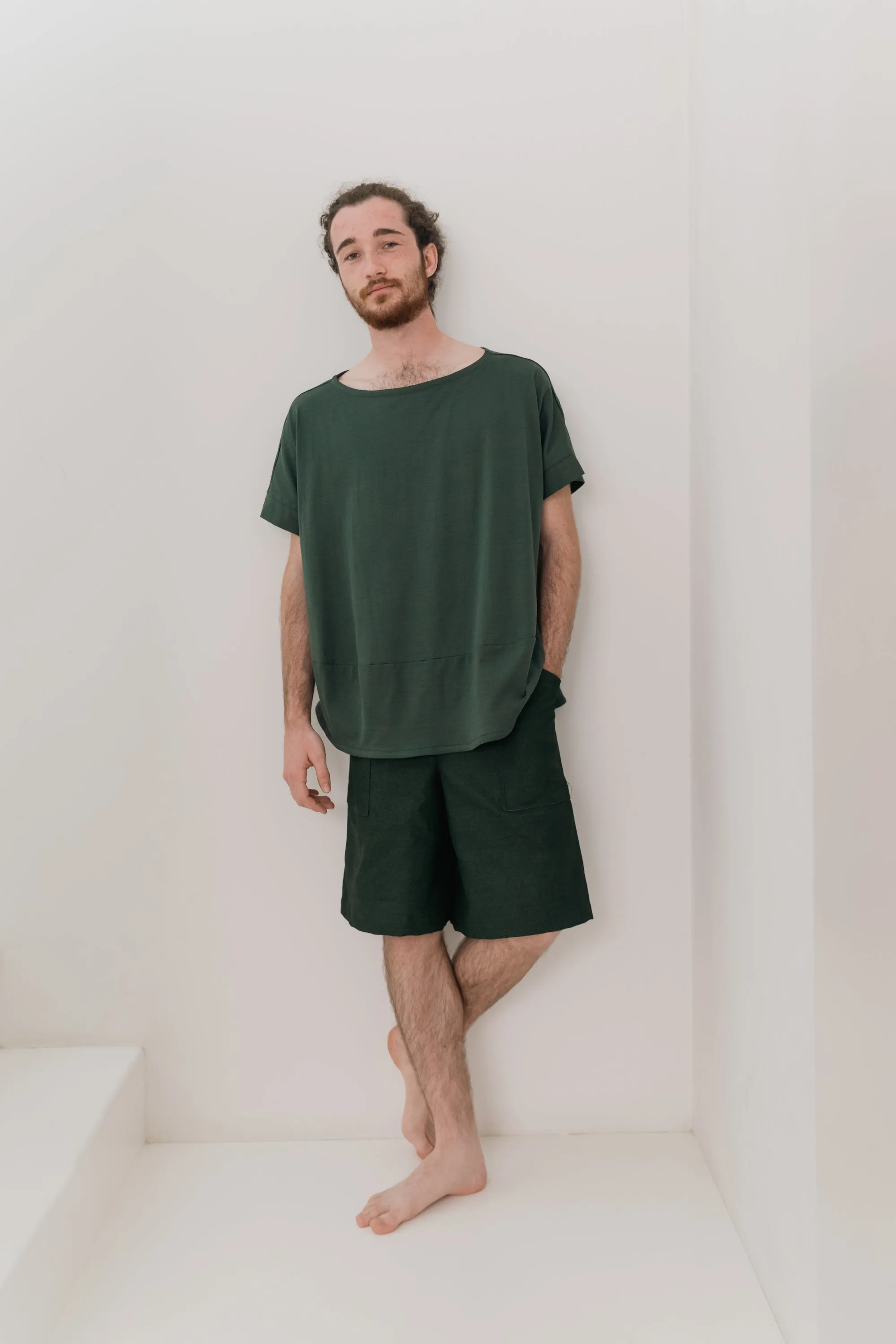 Boxy Blouse in Green