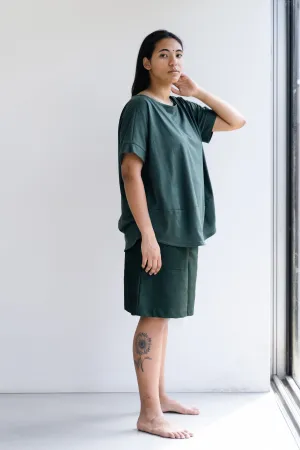 Boxy Blouse in Green