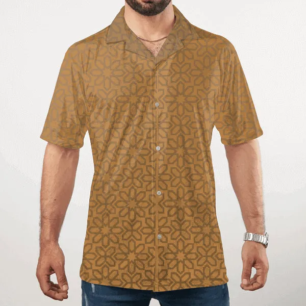 BROWN PATTERN Men Hawaiin Shirts