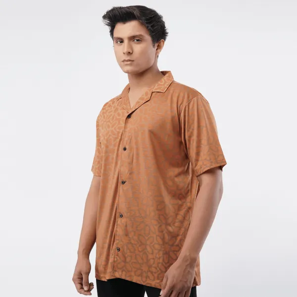 BROWN PATTERN Men Hawaiin Shirts