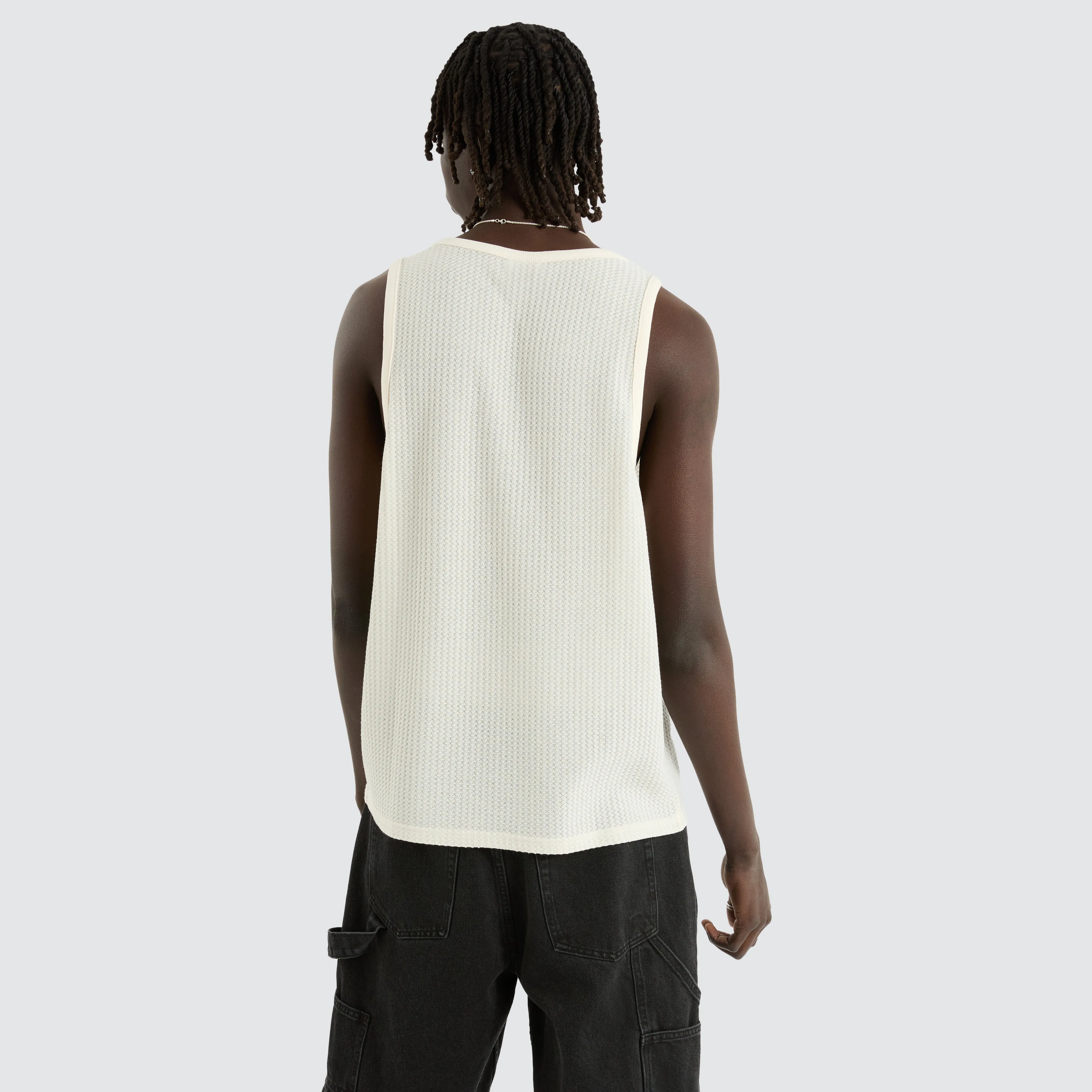 Byron Knit Singlet White