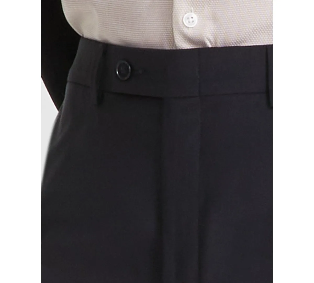 Calvin Klein Mens Slim fit Dress Pants Pants 35 / 32 Black Solid Stretch