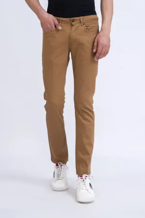 Camel Slim Fit 5 Pocket Pants