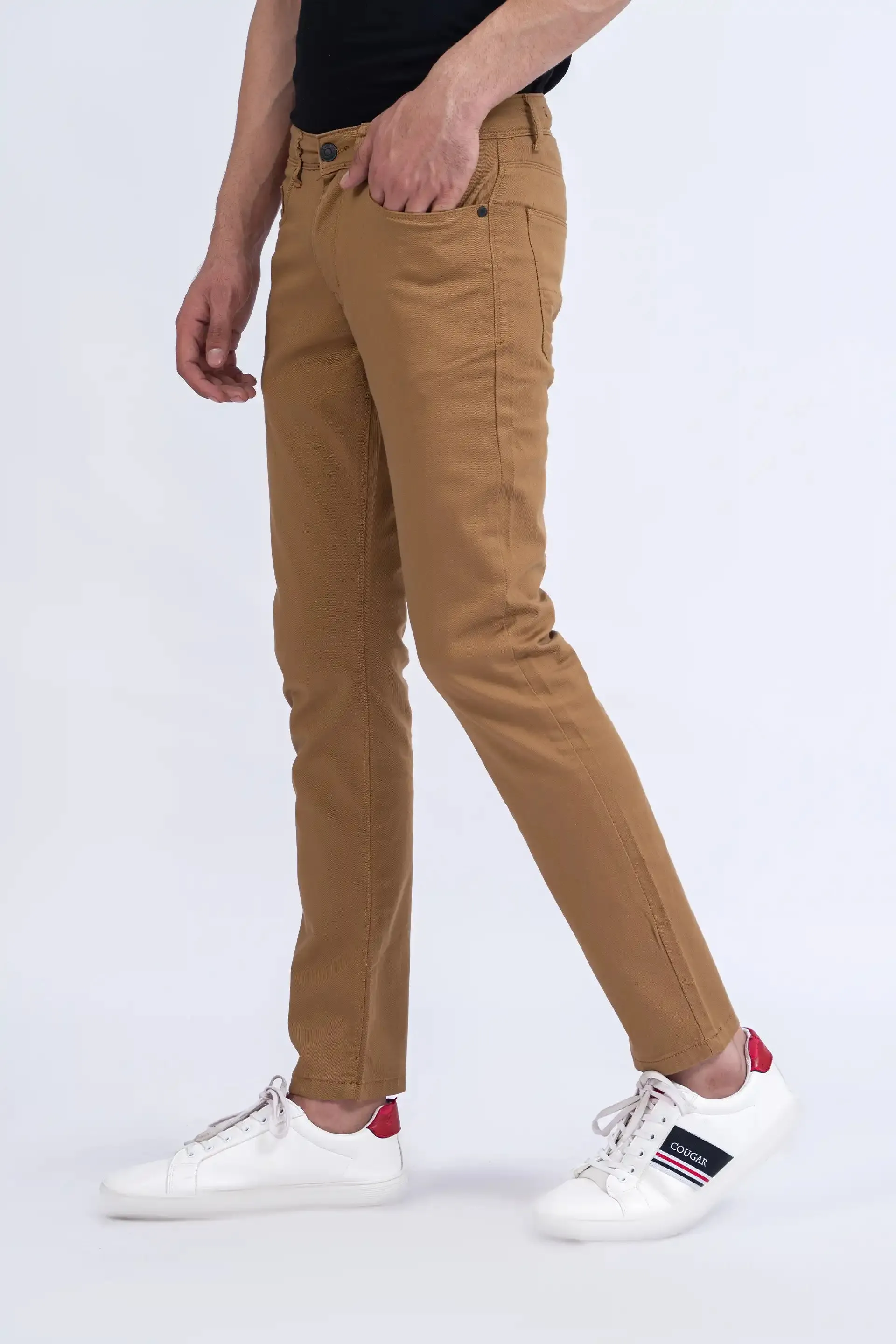 Camel Slim Fit 5 Pocket Pants
