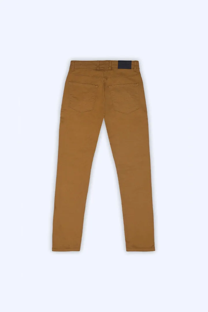 Camel Slim Fit 5 Pocket Pants