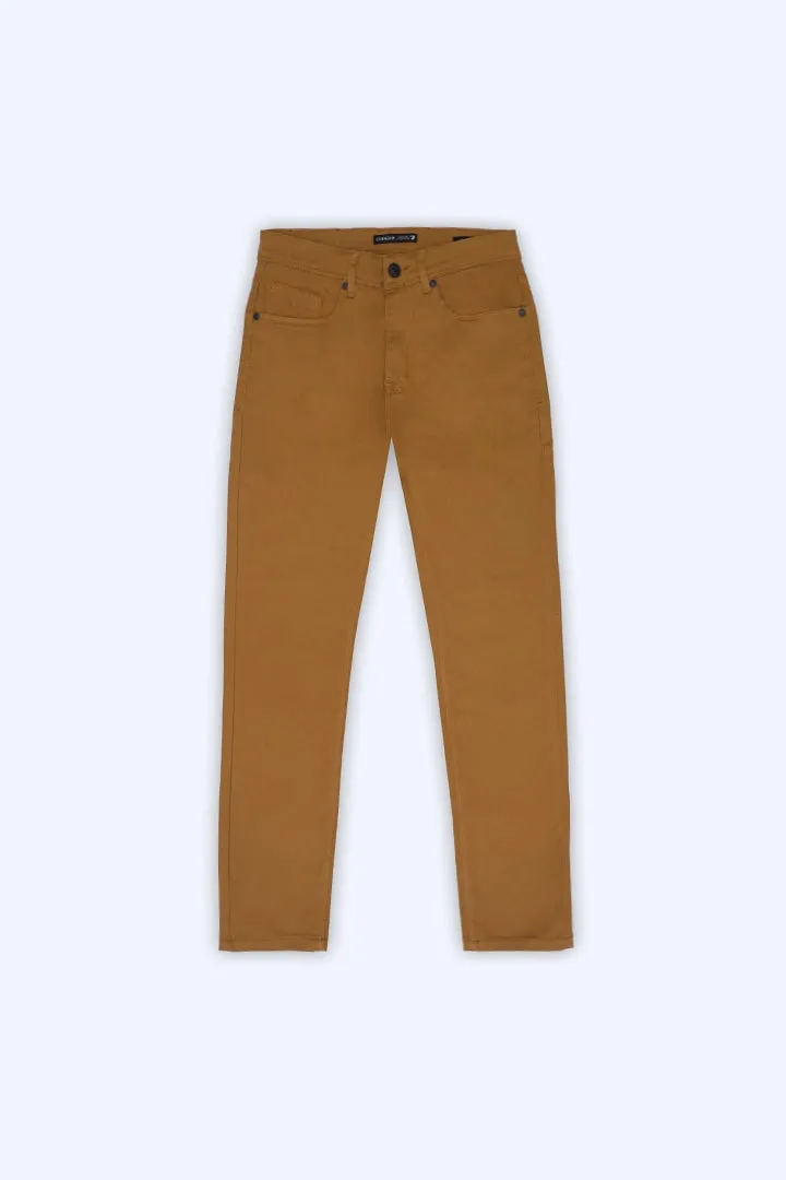 Camel Slim Fit 5 Pocket Pants