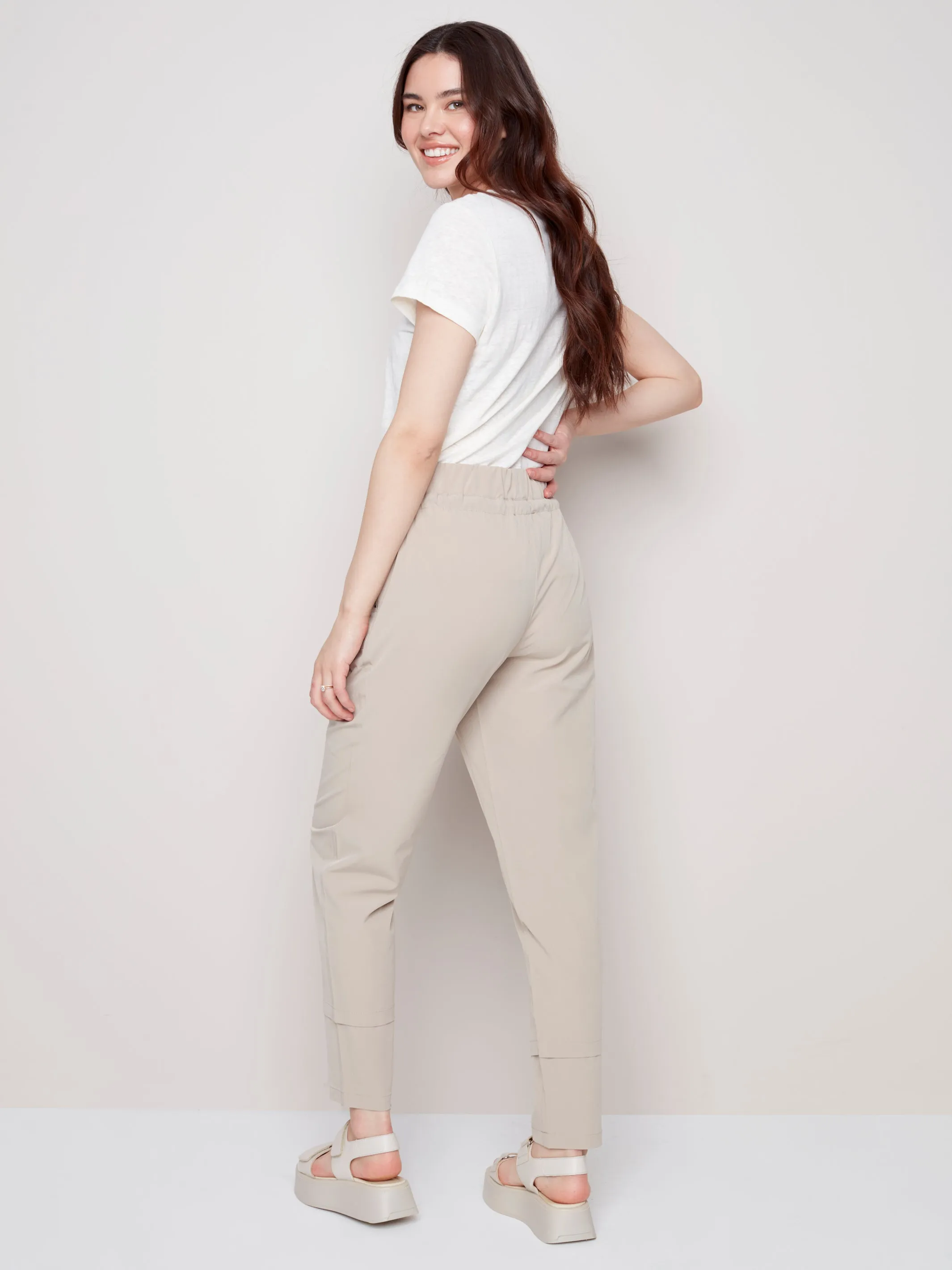 Charlie B Spring/Summer 2023-C5310S -141B -Pants- Greige
