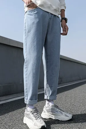 Chicmy-Graduation gift, Coachella Valley Music Festival Look,High Waist Long Slim Men Jeans Pants