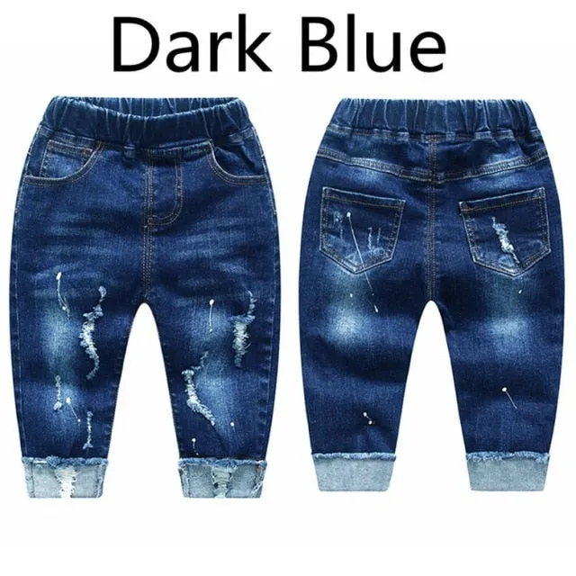 Chumhey 0-6T Spring Autumn Baby Girls Boys Child Kids Jeans Pants Enfant Stretchy Denim Trousers Toddler Clothing 1 2 3 4 5 6