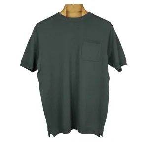 Collab exclusive short sleeve pocket knit t-shirt in graphite grey