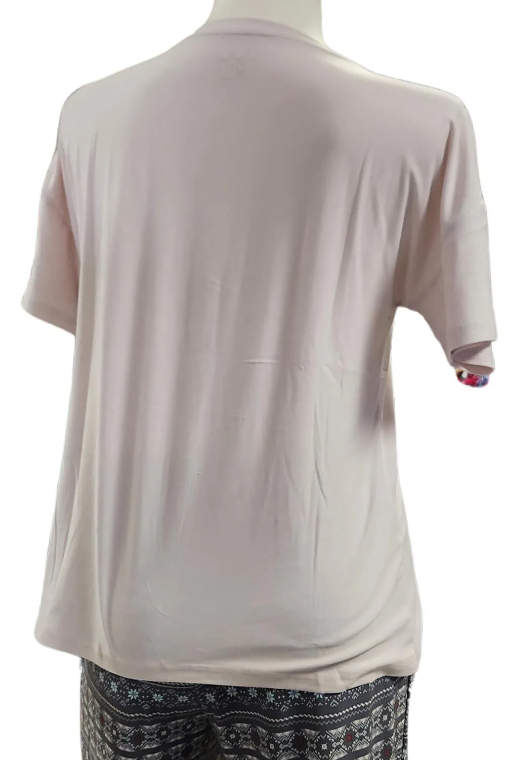 Cool Girl Just Being Me Short Sleeve Top, Beige (C124103)