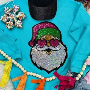 Cool Santa Patch Sweatshirt